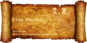 Kiss Marcell névjegykártya